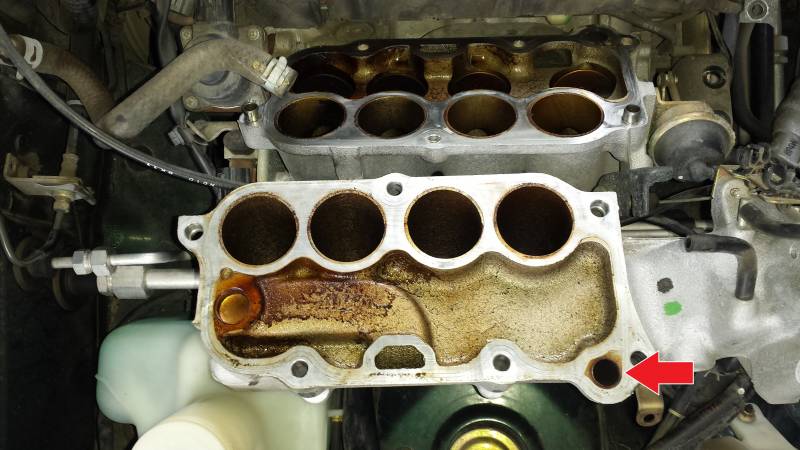 Cleaning the intake manifold to clear trouble code P0402