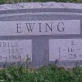 Headstone - Edward Everitt Ewing & Beatrice Elmore Ewing