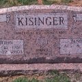 Headstone - John & Janie Kisinger