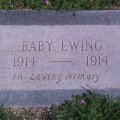 Headstone - Baby Ewing 1914