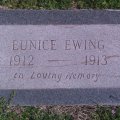 Headstone - Eunice Ewing (1912-1913)