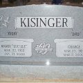 Headstone - George (1921-2000) & Lucile (1922-2000) Kisinger