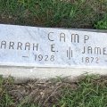 Headstone - James (1872-1958) & Sarah ( -1928) Camp