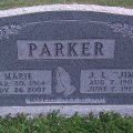 Headstone - Jim (1909-1978) & Marie (1914-2007) Parker