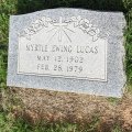 Headstone - Myrtle Ewing Lucas (1902-1979) Fallen Over