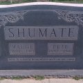 Headstone - Pete (1892-1941) & Maude (1892-1969) Shumate
