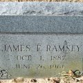 Headstone - James E Ramsey (1887-1961)