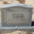 Headstone - Mary Magadaline Mattie Trussell Ramsey (1894-1980)