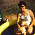 1959-06 Slide 14 - Gloria & Matt Dean - Swimming - Punta Gorda