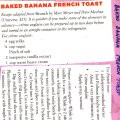 Baked Banana French Toast