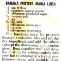 Banana Fritters - Maria Luisa