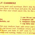 Bavarian Kraut Casserole