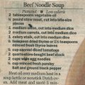 Beef Noodle Soup