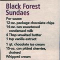 Black Forest Sundaes
