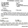 Blueberry Coffee Cake - Peaches Smith