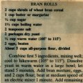 Bran Rolls - Janet Soefie Bozeman