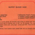 Buffet sliced ham
