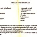 Chicken Country Captain