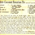 Chocolate Coconut Bavarian Pie