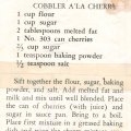 Cobbler ala Cherry