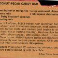 Coconut- Pecan Candy Bar