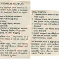 Cornmeal Waffles with Chili Topping