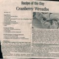 Cranberry Wreaths