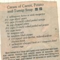 Cream of Carrot, Potato and Turnip Soup