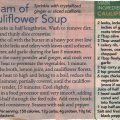 Cream of Cauliflower Soup