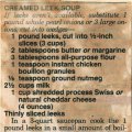 Creamed Leek Soup