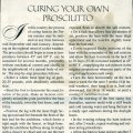 Curing your own Prosciutto