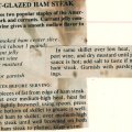 Currant-Glazed Ham Steak