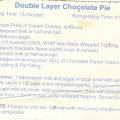 Double Layer Chocolate Pie