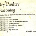 Dry Poultry Seasoning 1