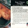 Easy Cheese Lasagna - Weight Watchers