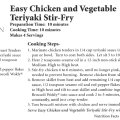 Easy Chicken and Vegetable Teriyaki Stir-Fry