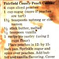 Fairfield County Peach Cobbler