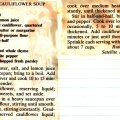 Fresh Cauliflower Soup