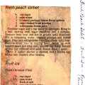 Fresh Peach Sorbet