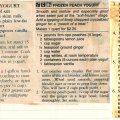 Frozen Fresh Peach Yogurt