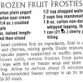 Frozen Fruit Frosties