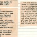 Glazed Apples with Ham