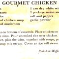 Gormet Chicken - Ruth Ann Wofford