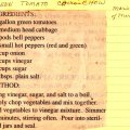 Green Tomato Chow-Chow