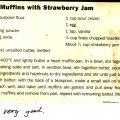 Hazelnut Muffins with Strawberry Jam
