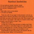 Hazelnut Sandwiches