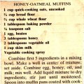 Honey Oatmeal Muffins