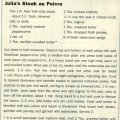 Julias Steak au Poivre