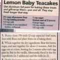Lemon Baby Teacakes