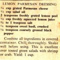 Lemon Parmesan Dressing
